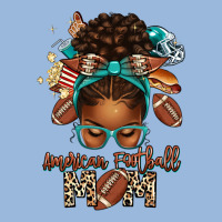American Football Mom Afro Messy Bun Premium Hoodie | Teevron