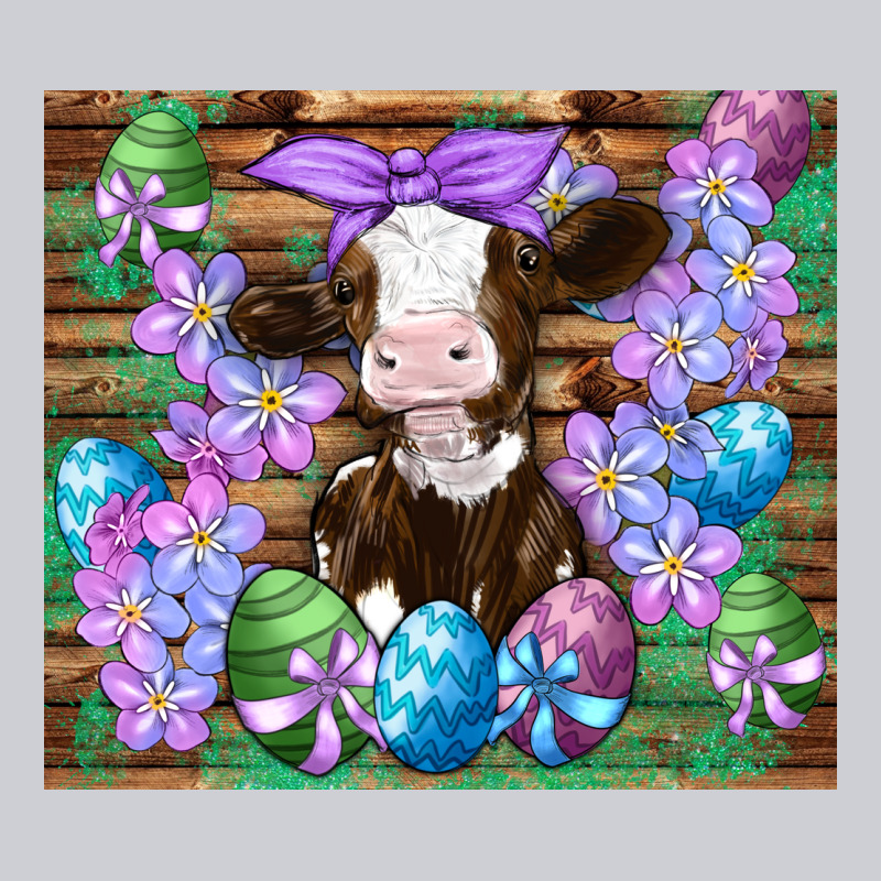 Easter Cow Eggs Flowers Daisys Heavyweight Sweatshirt by Artiststas | Teevron