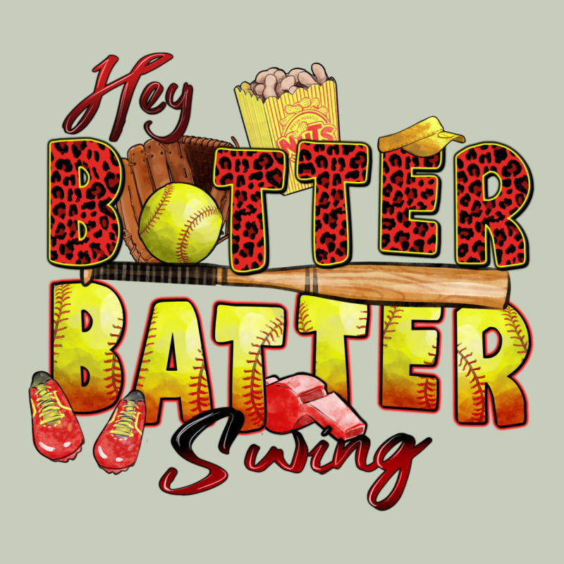 Hey Batter Batter Swing Softball Ladies Tee by Zillion Design Studio | Teevron