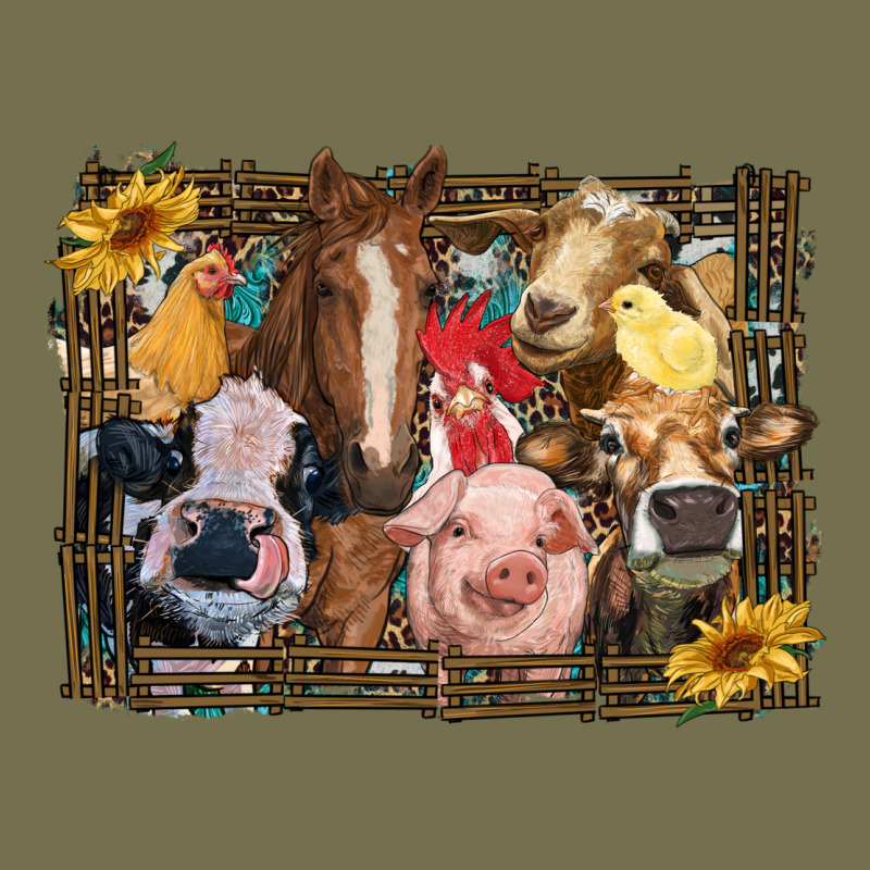 Western Farm Animals Vintage Hoodie by RanaPortraitStore | Teevron