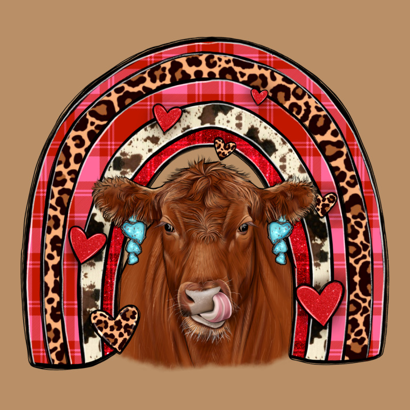Valentines Red Angus Rainbow Vintage Hoodie by JahusDesignShop | Teevron
