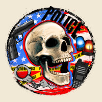 Police Skull And Police Equipment Premium Tee | Teevron