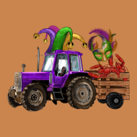 Mardi Gras Mask Crawfish Farm Tractor Heavyweight Hoodie | Teevron