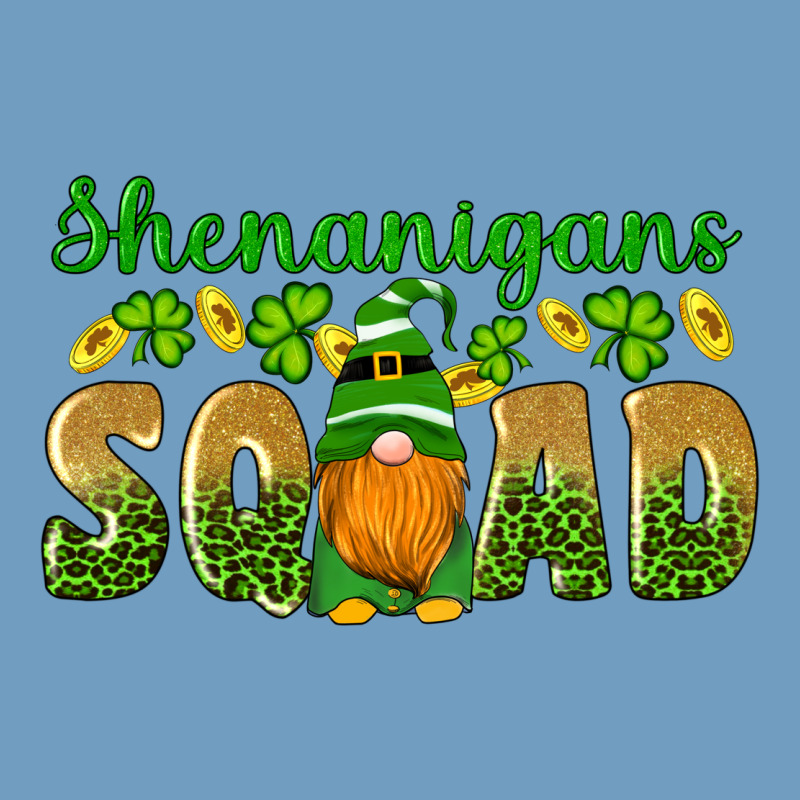 Shenanigans Squad Gnomes Shamrock Gold Leopard Glitter Urban Heavy Tee by Artiststas | Teevron