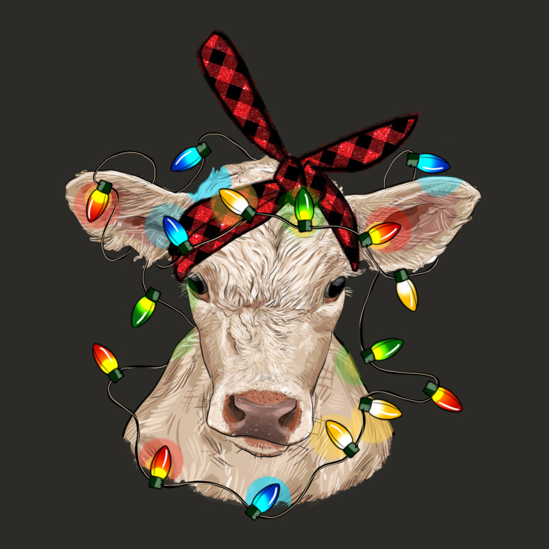 Charolais Calf With Christmas Lights Baby Cow Heavy Core Tee by RanaPortraitStore | Teevron