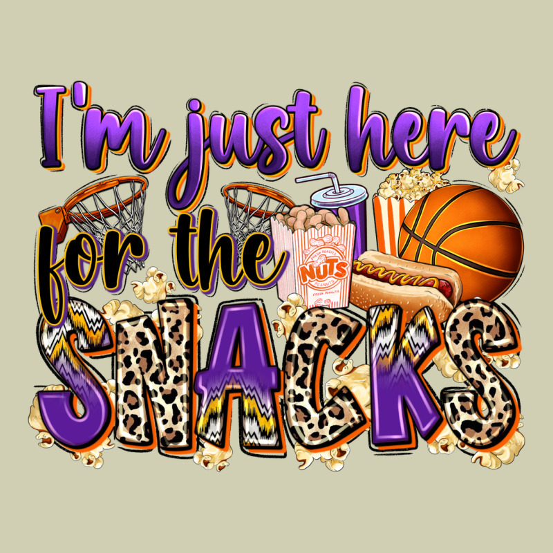 I'm Just Here For The Snacks Basketball Heavy Core Tee by Zillion Design Studio | Teevron