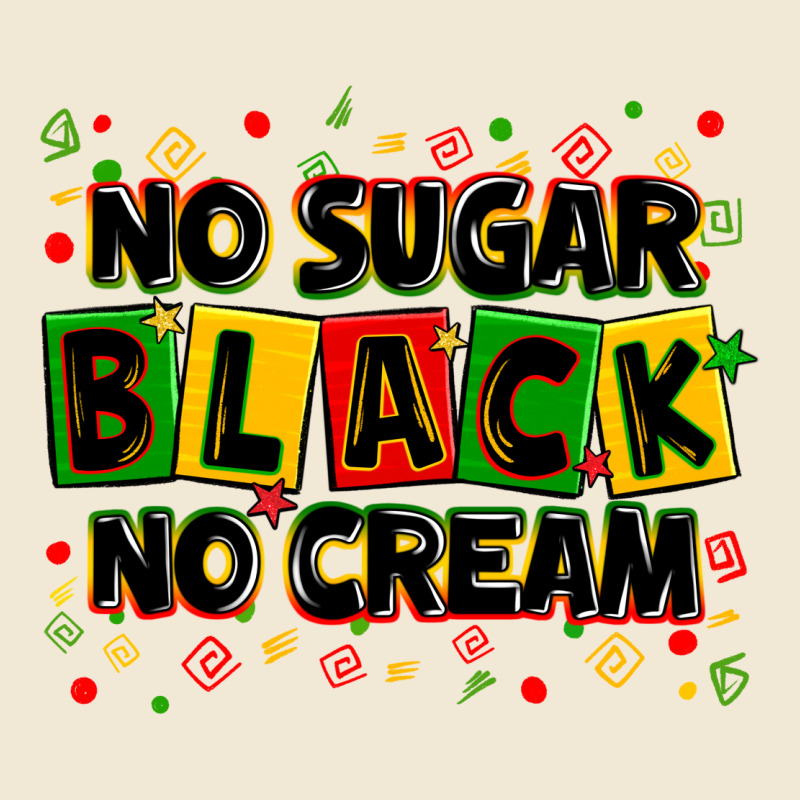 No Sugar No Cream Black Premium Tee by Zillion Design Studio | Teevron