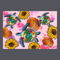 Sunflowers Turtle Vintage Hoodie | Teevron