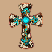 Cowhide Gemstone  Cross Vintage Hoodie | Teevron