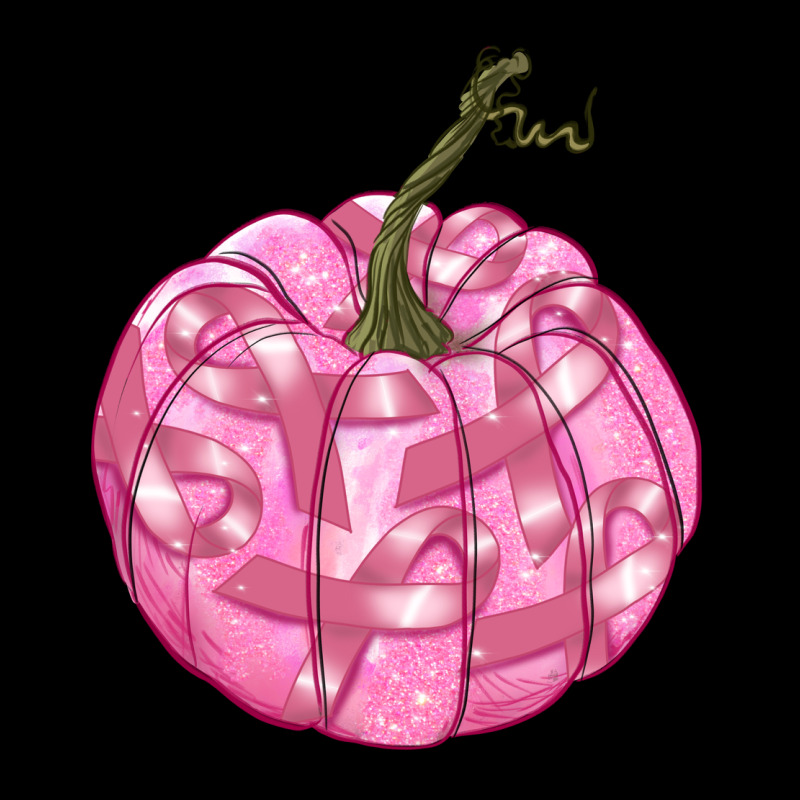Pink Pumpkin With Breast Cancer Ribbons Premium Tee by RanaPortraitStore | Teevron