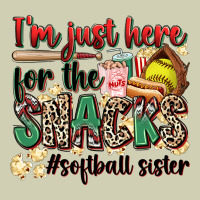 I'm Just Here For The Snacks #softball Sister Heavy Core Tee | Teevron