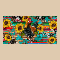 Western Coop Animals Rooster Sunflowers Cowhide Wooden Serape Glitter Heavyweight Sweatshirt | Teevron