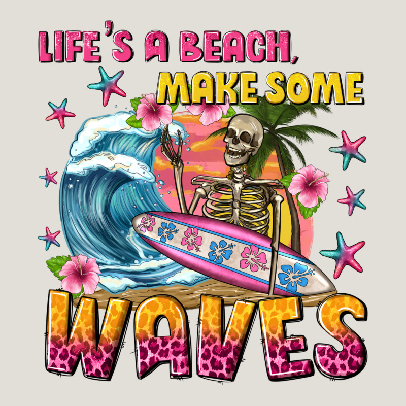 Lifes A Beach Make Some Waves Heavy Core Tee by texasbilliewilder | Teevron