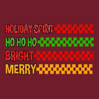 Holiday Spirit Hohoho Bright Merry Zipper Hoodie | Teevron