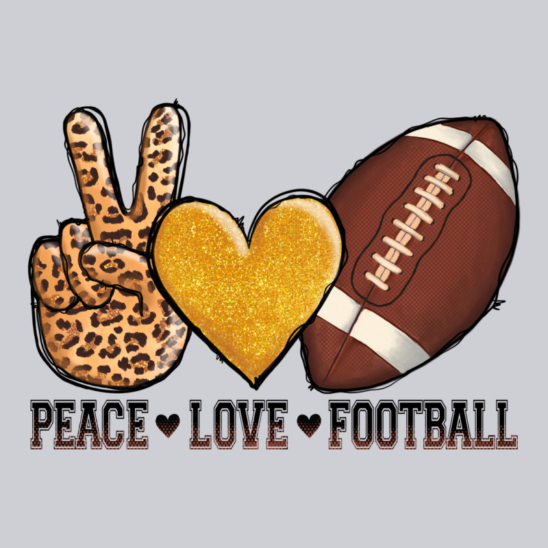 Peace Love Football Heavyweight Sweatshirt by AdoDesignShop | Teevron