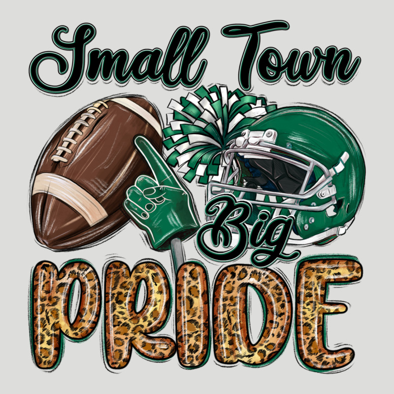 Small Town Big Pride Green Zipper Hoodie by MaliasSmallBusiness | Teevron