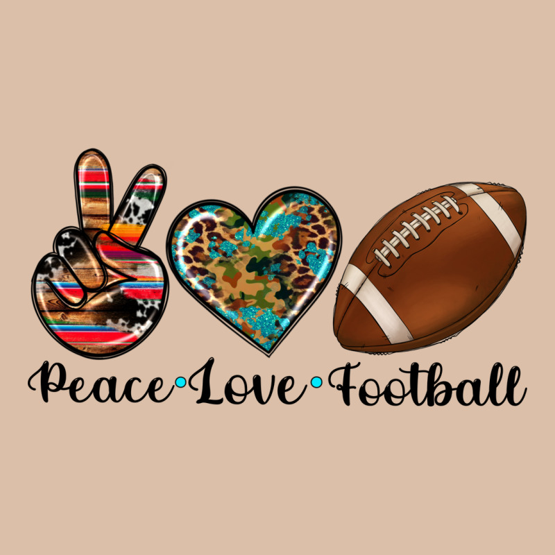 Peace Love Football Urban Heavy Tee by Artiststas | Teevron