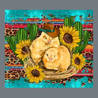 Western Chicks Coop Animals Sunflowers Cactus Serape Leopard Turquoise Heavyweight Sweatshirt | Teevron