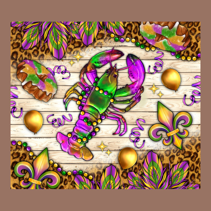 Mardi Gras With Crab Premium Hoodie by NancyCooperArtShop | Teevron