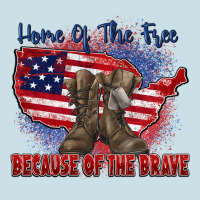 Home Of The Free Because Of The Brave Ladies Tee | Teevron