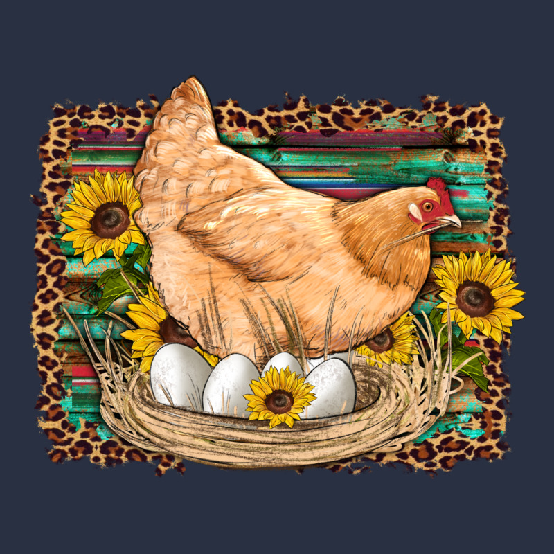 Western Farm Chicken Coop Animals Eggs Sunflowers Leopard Serape Woode Heavyweight Sweatshirt by Artiststas | Teevron