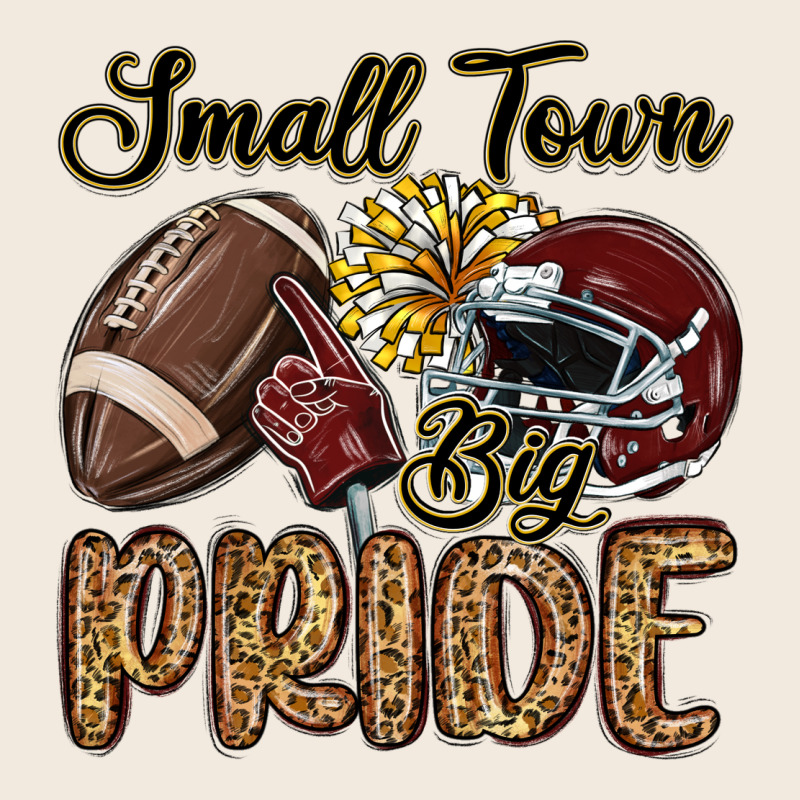 Small Town Big Pride Maroon Yellow Zipper Hoodie by MaliasSmallBusiness | Teevron