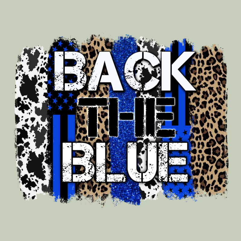Back The Blue Brushstroke Ladies Tee by Zillion Design Studio | Teevron