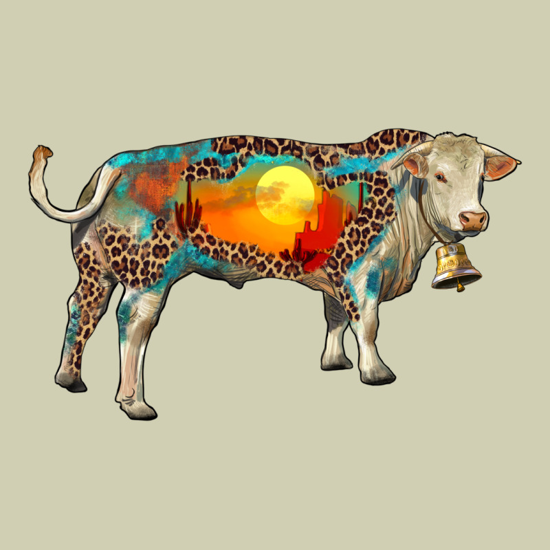 Charolais Bull With Desert And Leopard Heavy Core Tee by RanaPortraitStore | Teevron