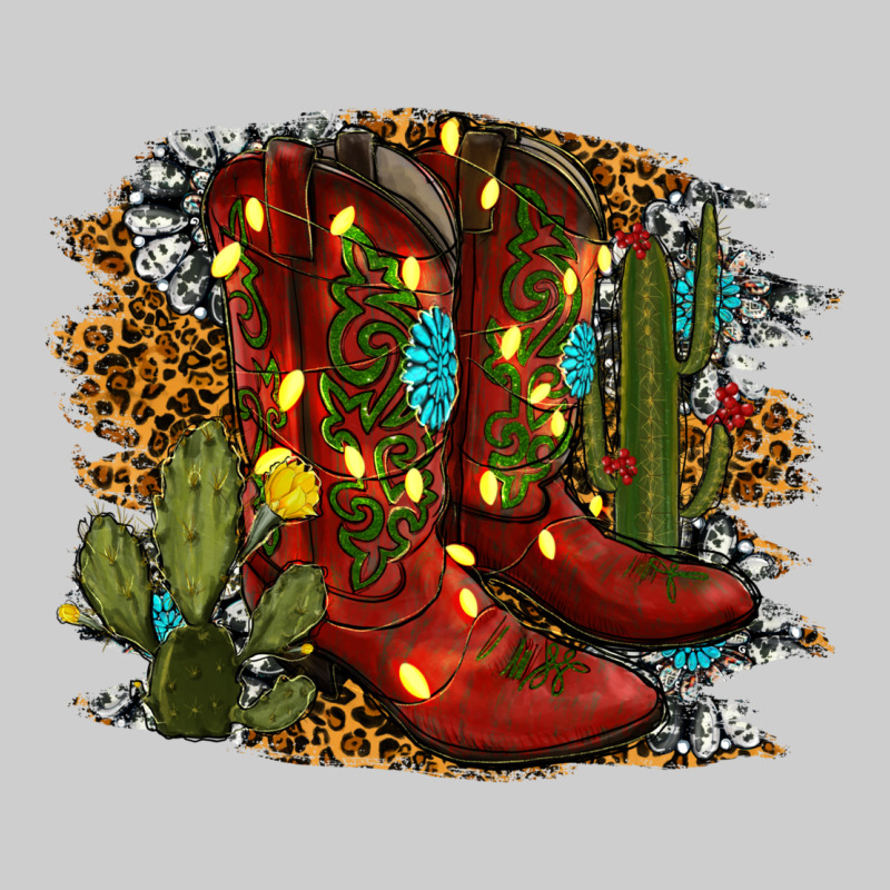 Christmas Cowboy Boots Premium Tee by RanaPortraitStore | Teevron