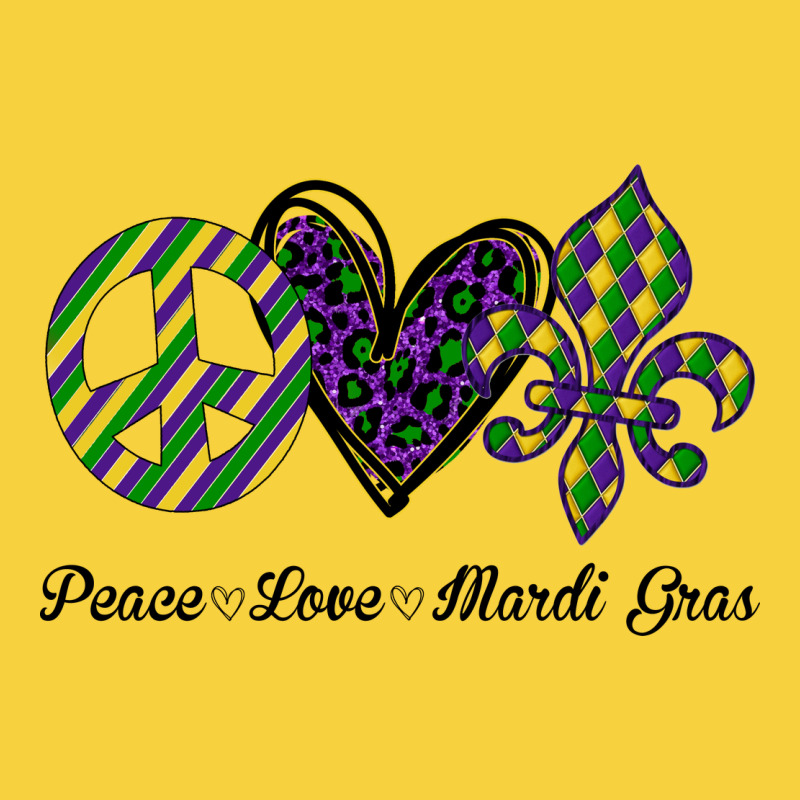 Mardi Gras Love Peace Premium Sweatshirt by Bettercallsaul | Teevron