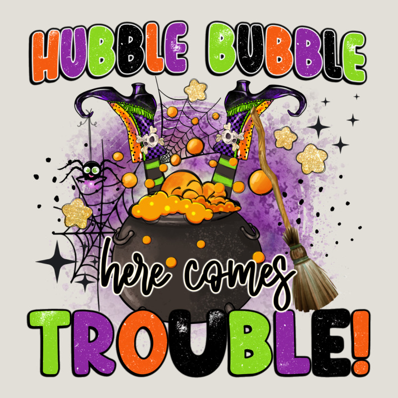 Kids Halloween Hubble Bubble Here Comes Trouble Heavy Core Tee by BarkalooDesign | Teevron