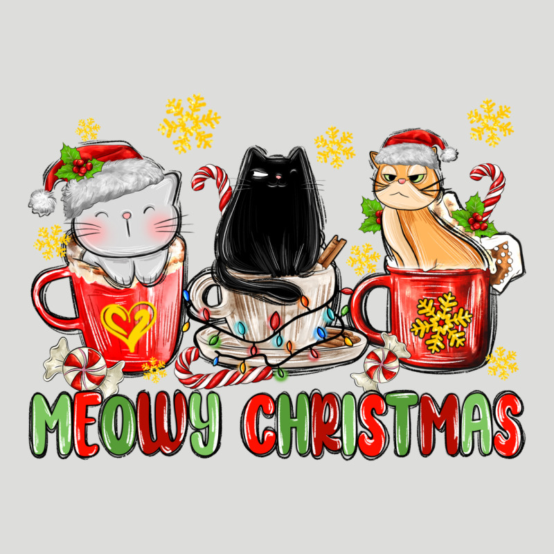 Meowy Christmas Cats Coffee Cups Zipper Hoodie by MaliasSmallBusiness | Teevron