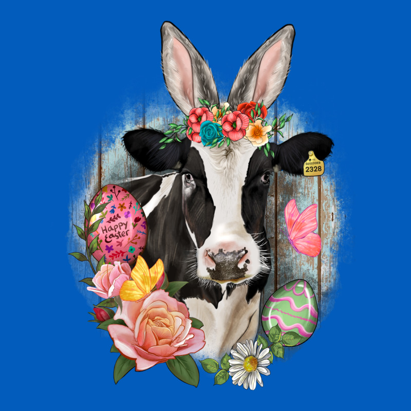 Happy Easter Cow Easter Day Urban Hoodie by CowGirlArtShop | Teevron
