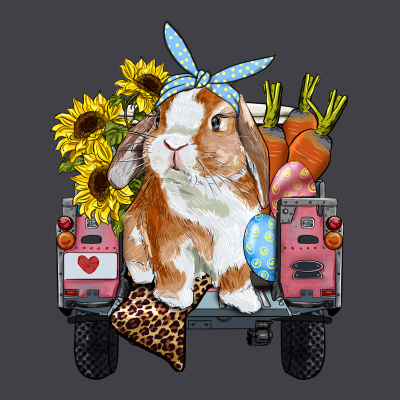 Easter Truck With Bunny Sunflowers And Eggs Heavyweight Hoodie by RanaPortraitStore | Teevron