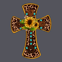 Leopard Gemstone Sunflower Cross Vintage Hoodie | Teevron