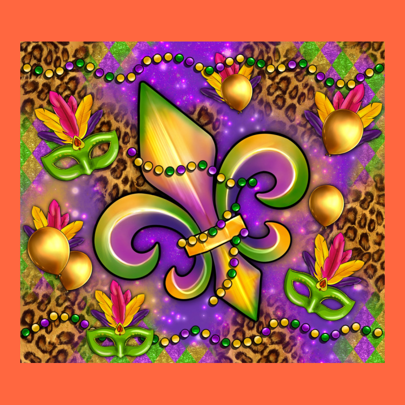 Mardi Gras Fleur De Lis Premium Hoodie by NancyCooperArtShop | Teevron