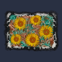 Leather Sunflower Background Heavyweight Sweatshirt | Teevron