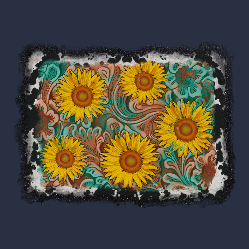Leather Sunflower Background Heavyweight Sweatshirt by AdoDesignShop | Teevron