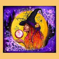 Witch With Crystal Ball Tumbler Vintage Hoodie | Teevron