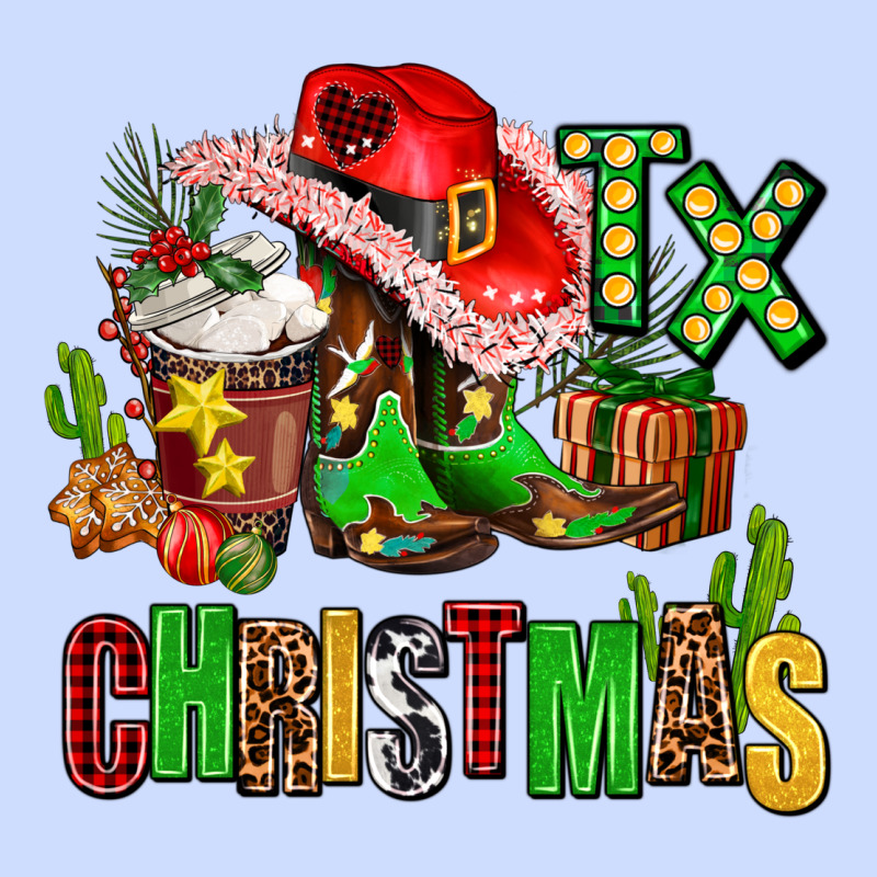 Tx Christmas Cowgirl Urban Heavy Tee by AdoDesignShop | Teevron