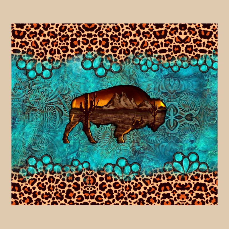 Bison Leopard Gemstone Heavyweight Sweatshirt by Artiststas | Teevron