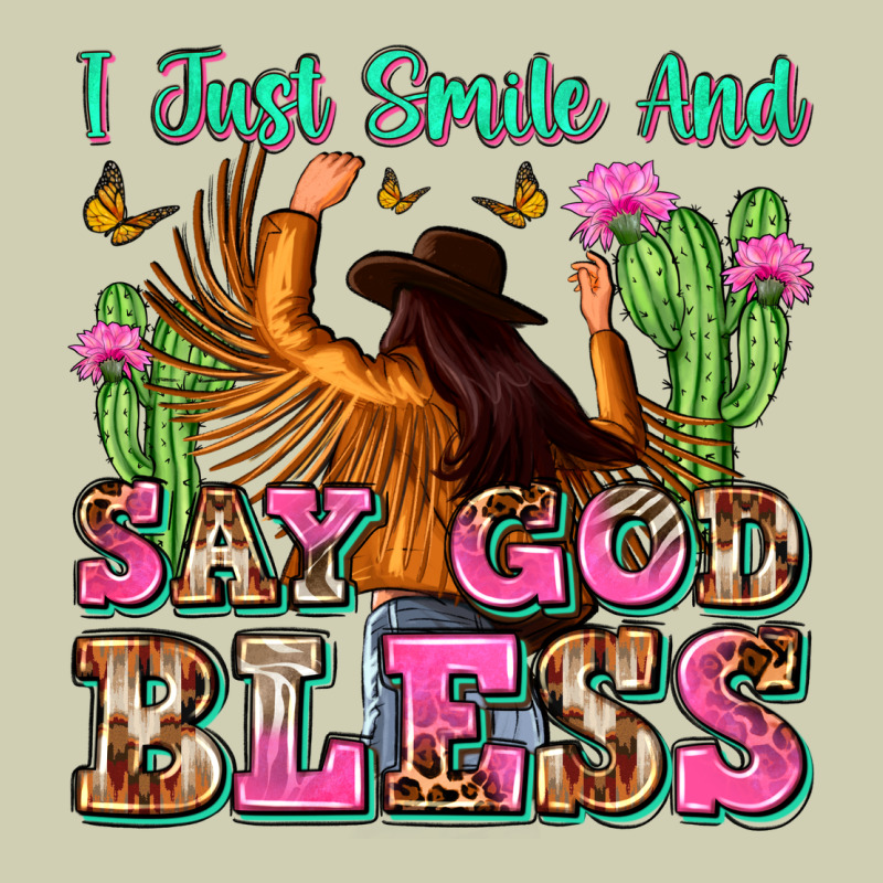 I Just Smile And Say God Bless Heavy Core Tee by Zillion Design Studio | Teevron