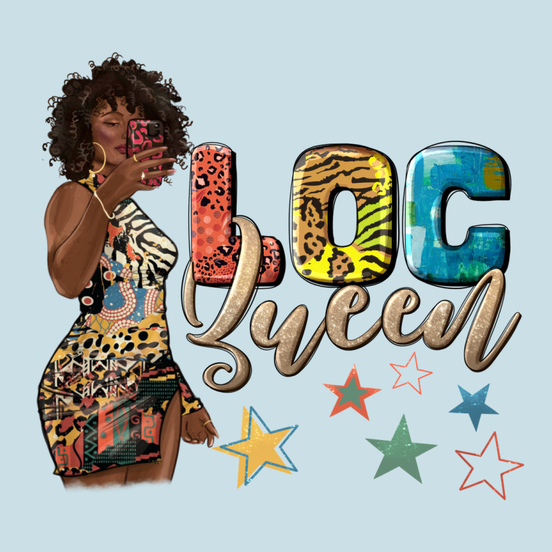 Afro Woman Loc Queen Ladies Tee by texasbilliewilder | Teevron