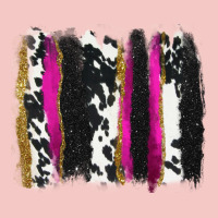 Cow , Yellow And Pink Glitter Brushstrokes Urban Heavy Tee | Teevron