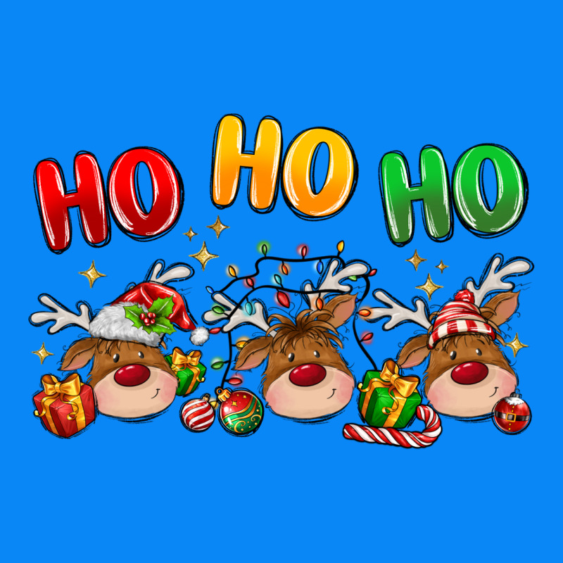 Ho Ho Ho Reindeer Zipper Hoodie by MaliasSmallBusiness | Teevron