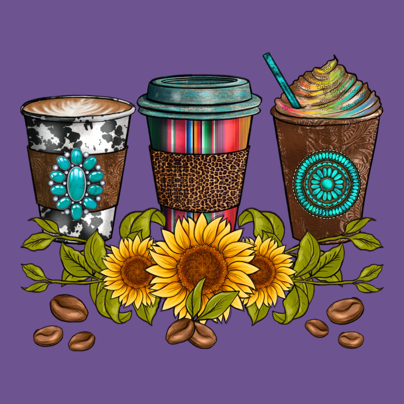 Coffee Group And Sunflowers Vintage Tee by Artiststas | Teevron