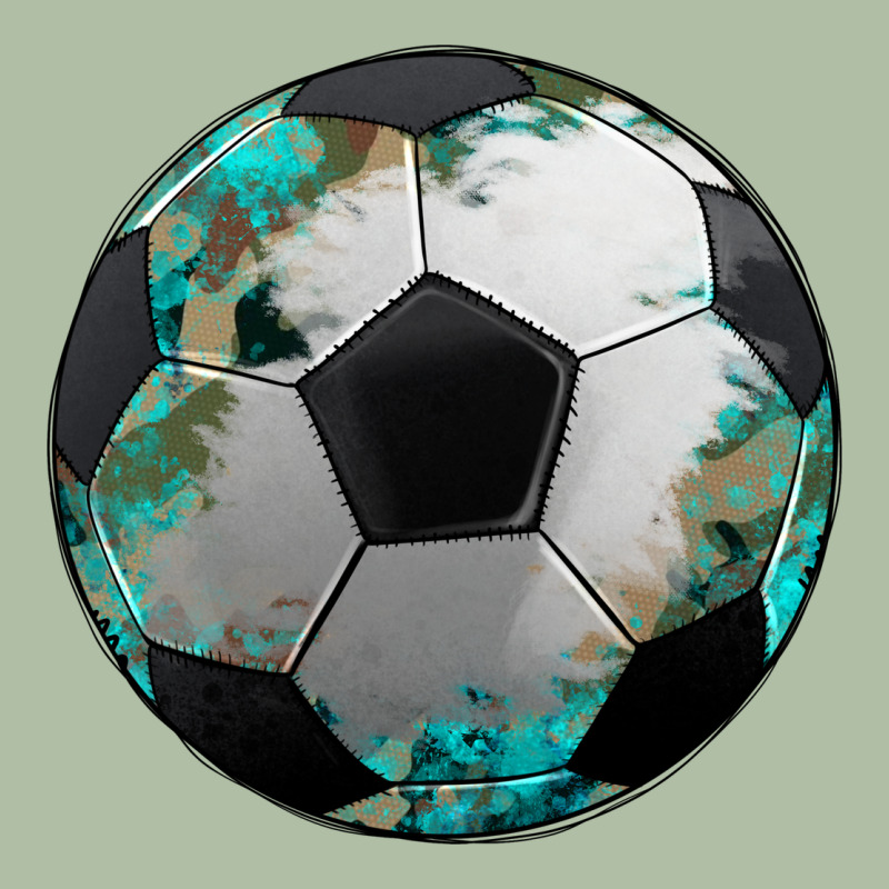 Western Sport Soccer Camouflage Turquoise Pattern Urban Heavy Tee by Artiststas | Teevron