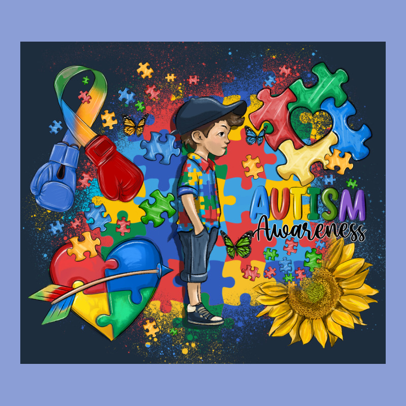 Autism Awareness Long Sleeve Tee by MaliasSmallBusiness | Teevron