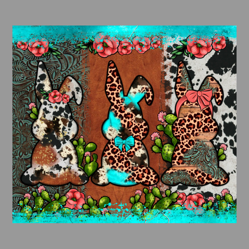 Easter Bunny's Leopard Cowhide Cactus Vintage Hoodie by JahusDesignShop | Teevron