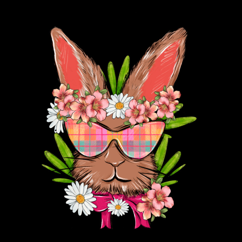 Bunny With Floral Long Sleeve Tee by MaliasSmallBusiness | Teevron